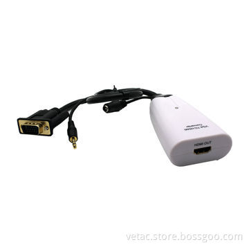 Converter, VGA + Audio to HDMI